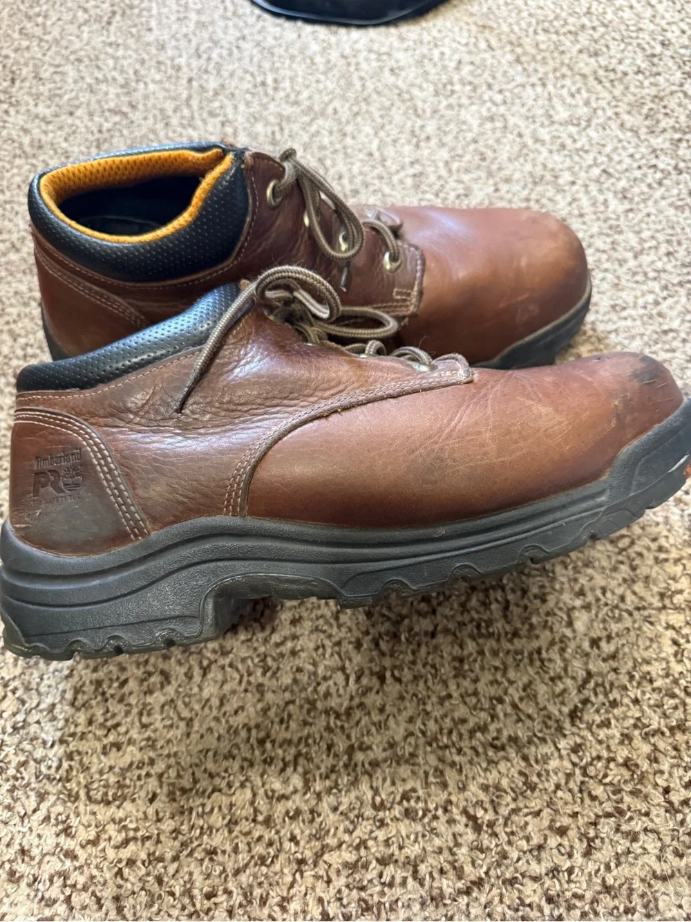 Timberland added leather